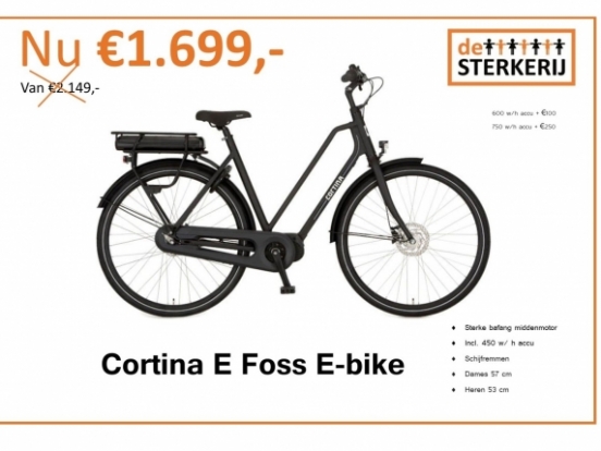 Foto van Cortina E Foss E-bike