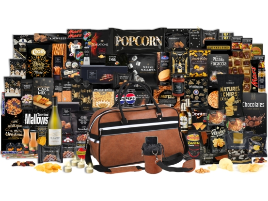 Foto van Zwart 125 + Luxe Vintage Tas cognac (783)