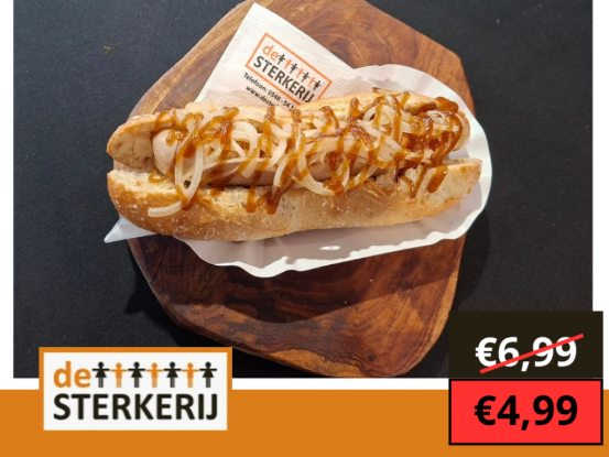 Foto van Broodje braadworst
