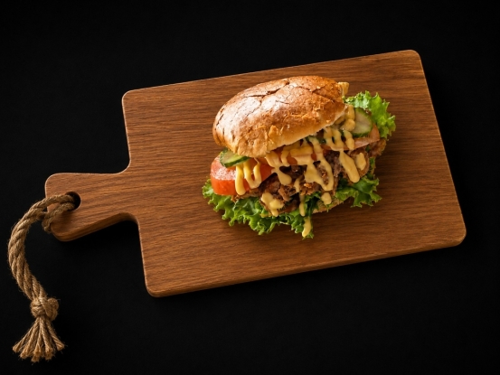 Foto van Brioche pulled chicken van de smoker