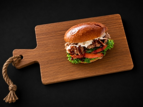 Foto van Brioche pulled pork van de smoker